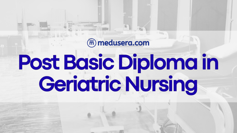 Post Basic Diploma in Geriatric Nursing