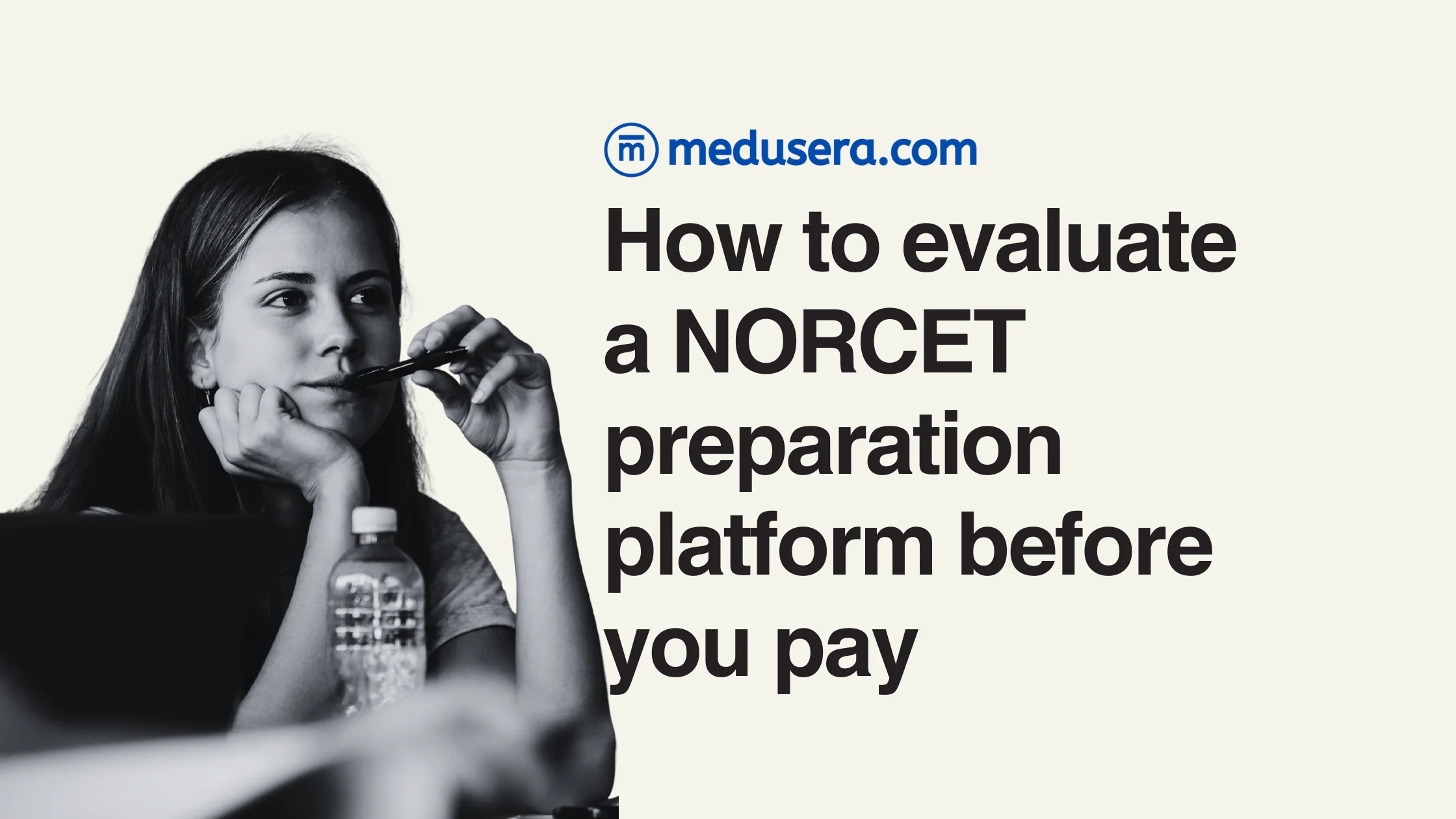 Checklist for evaluating a NORCET preparation platform before paying, Medusera